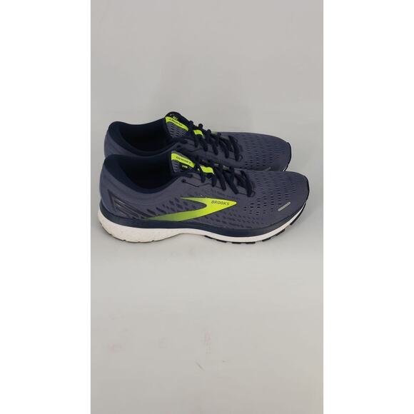 BROOKS COMFORT MENS GHOST 13 ROAD 110348 1D 055 GREY/NAVY/NIGHTLIFE SHOE SIZE 12 main image 4